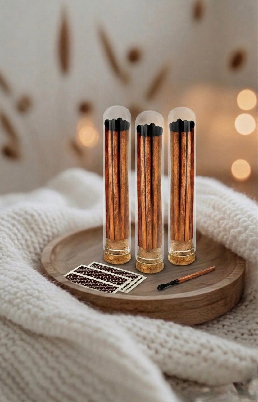 Allumettes longues en tube à tête noire - Essences M|K
