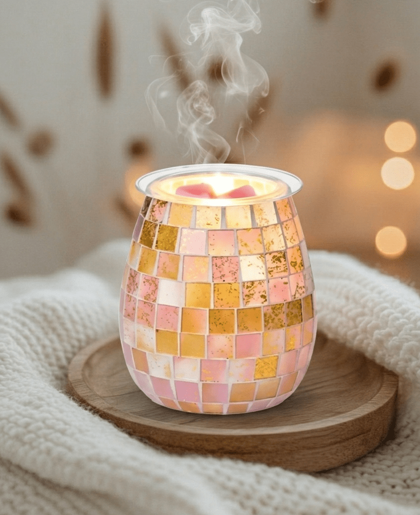 Diffuseur en Verre Mosaïque – Élégance artisanale & belle ambiance